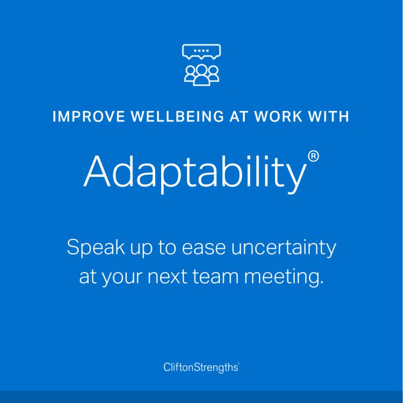 CliftonStrengths - adapability