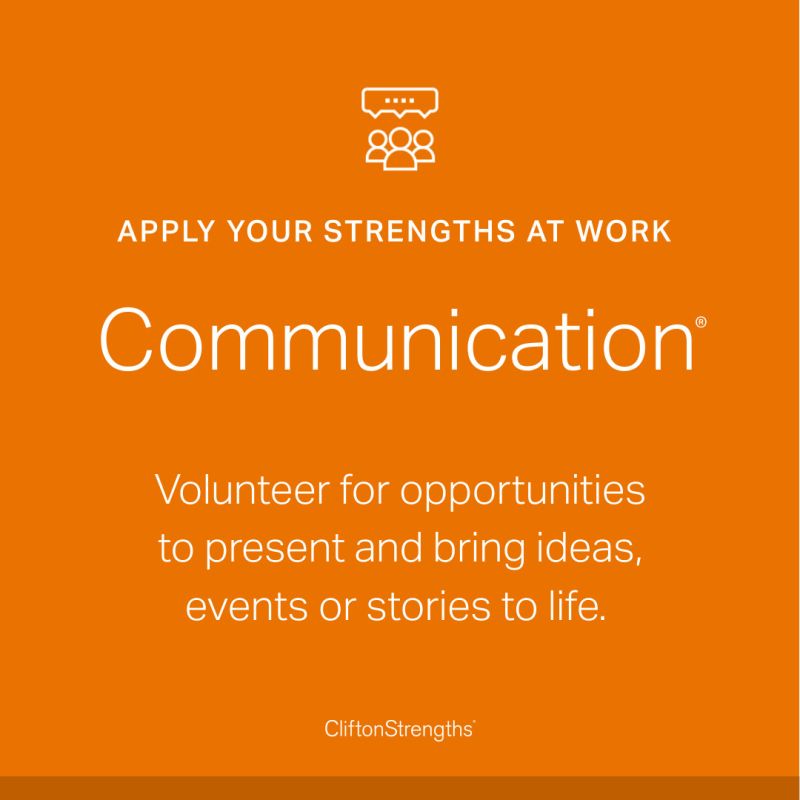 CliftonStrengths - communication