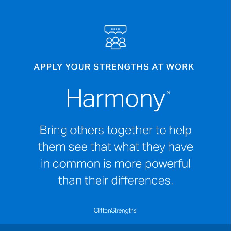 CliftonStrengths - harmony