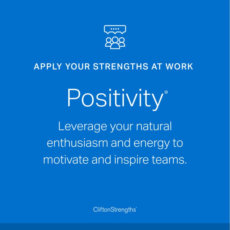 CliftonStrengths - positivity