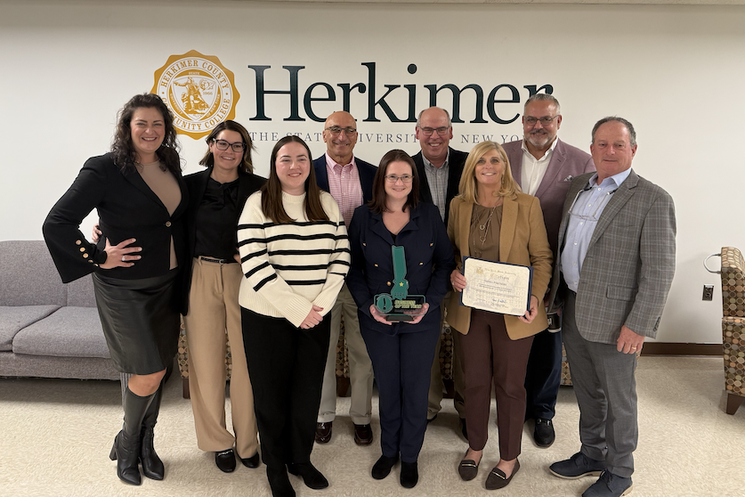 daneli business of the year award presented to Herkimer Chamber